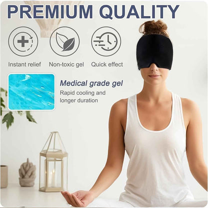 Headache Relief Cap - Migraine Hat (1 Pc Black Color)