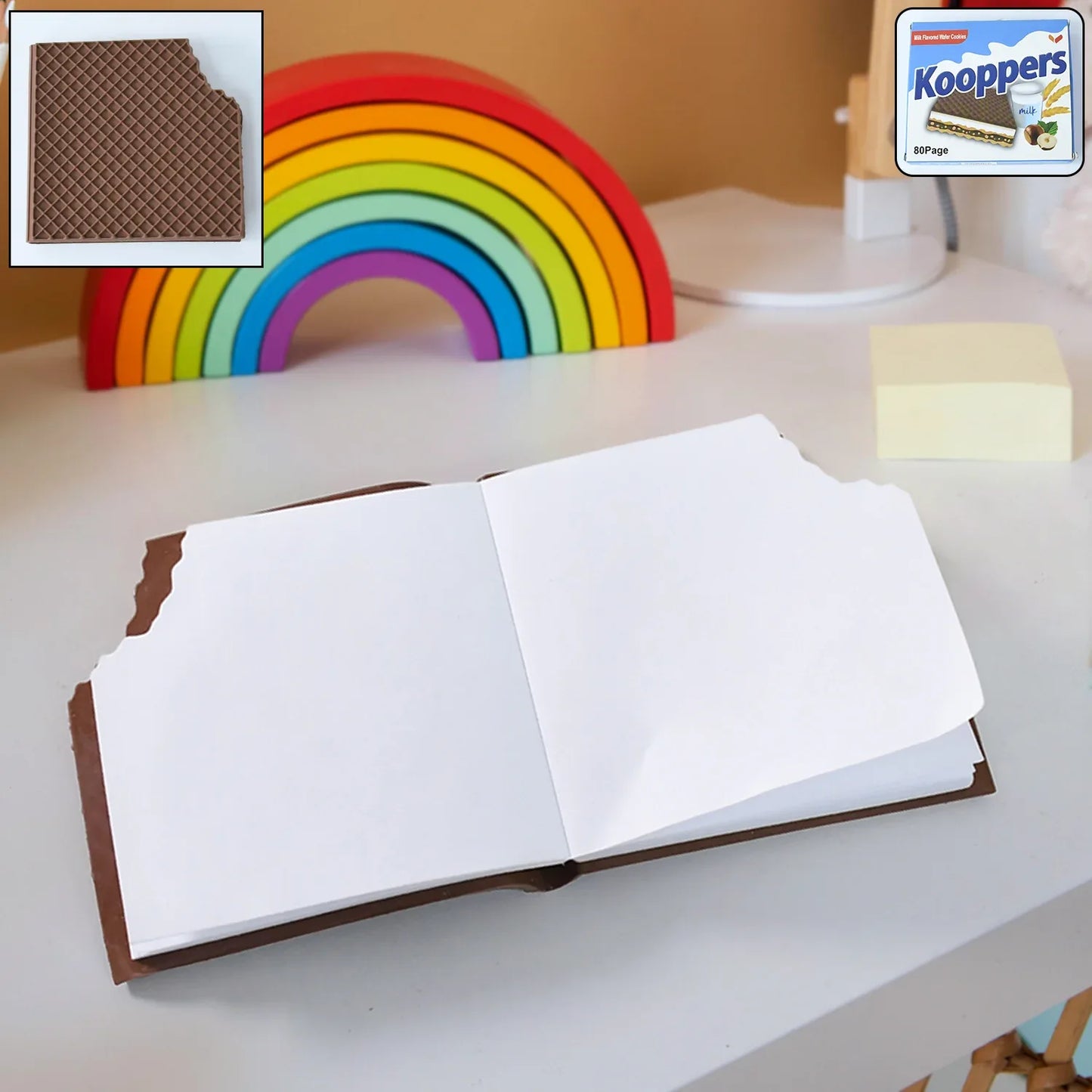 4359 Chocolate Dairy Notebooks Original Chocolate Smell Writing Practice Book Early Learning Copybook Premium Chocolate Book ( 1pc Book ) - Zidbik
