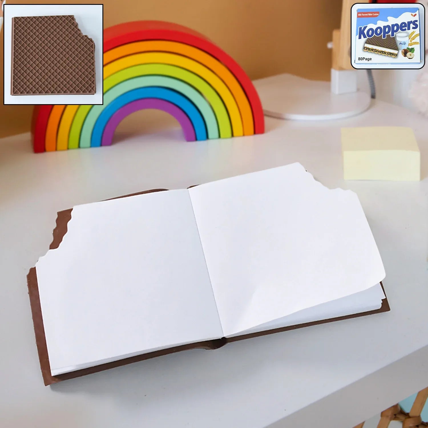 4359 Chocolate Dairy Notebooks Original Chocolate Smell Writing Practice Book Early Learning Copybook Premium Chocolate Book ( 1pc Book ) - Zidbik