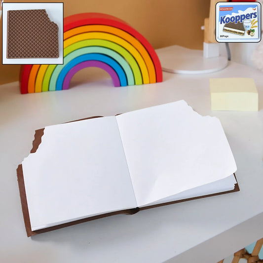 4359 Chocolate Dairy Notebooks Original Chocolate Smell Writing Practice Book Early Learning Copybook Premium Chocolate Book ( 1pc Book ) - Zidbik