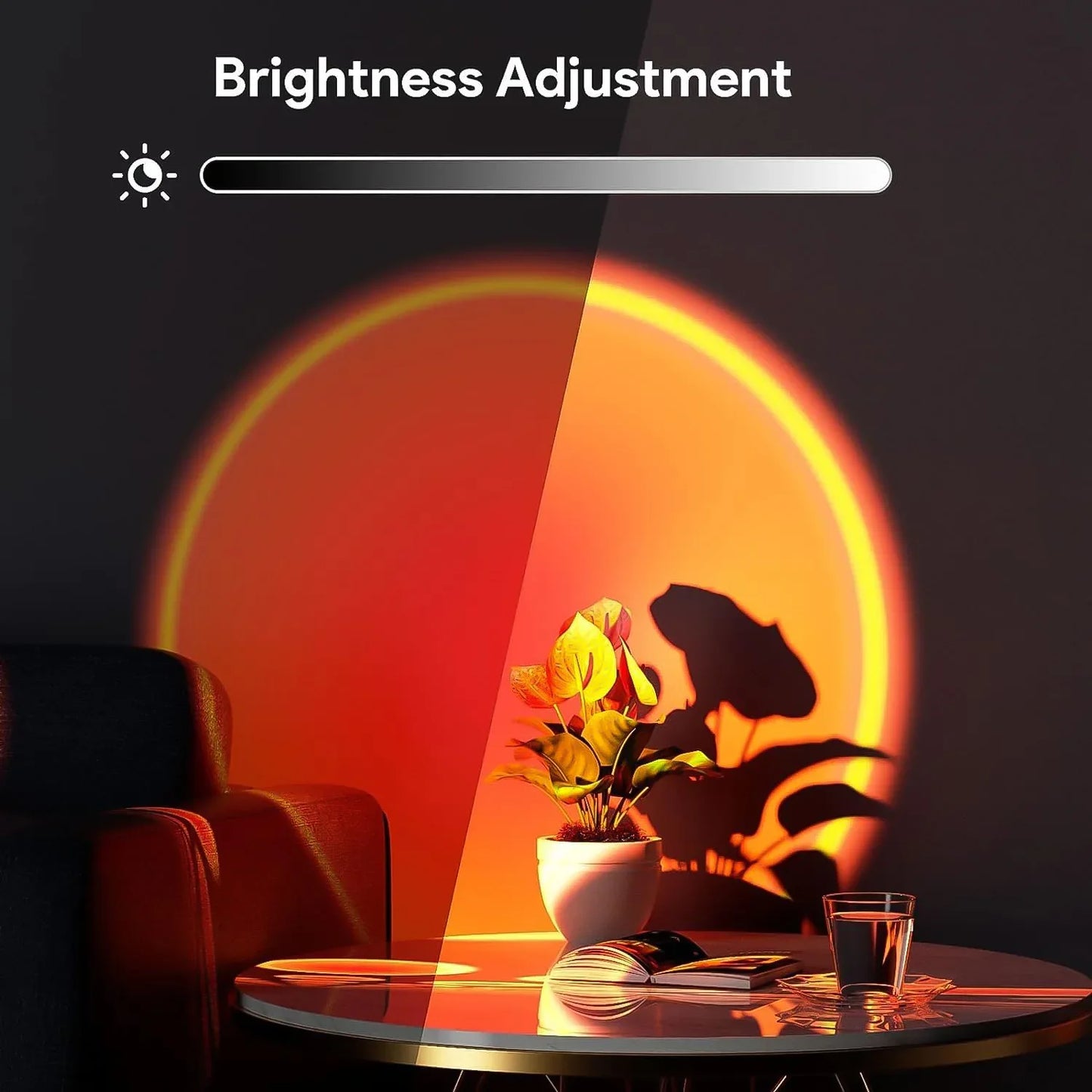 6423 4 Colors Sunset Lamp Sunset Projection Lamp Led Night Lights - Zidbik