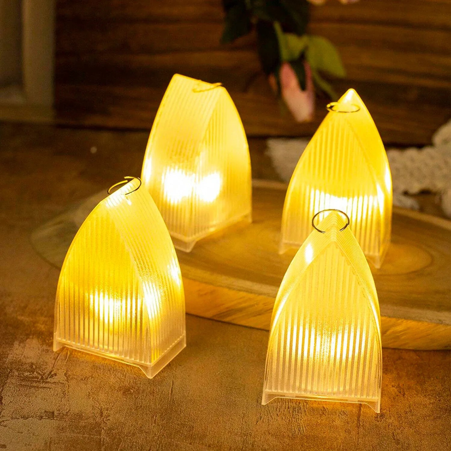 Transparent Decorative Led Candle Lights (24 Pc) - Zidbik