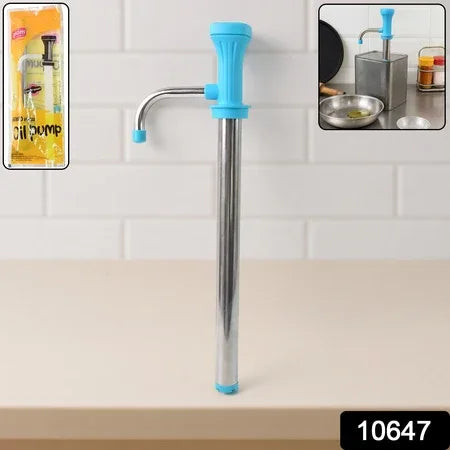 Supermom Manual Stainless Steel Oil Pump Dispenser (1 Pc) - Zidbik