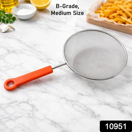 B-grade Medium Size Fine Mesh Kitchen Strainer (1 Pc) - Zidbik
