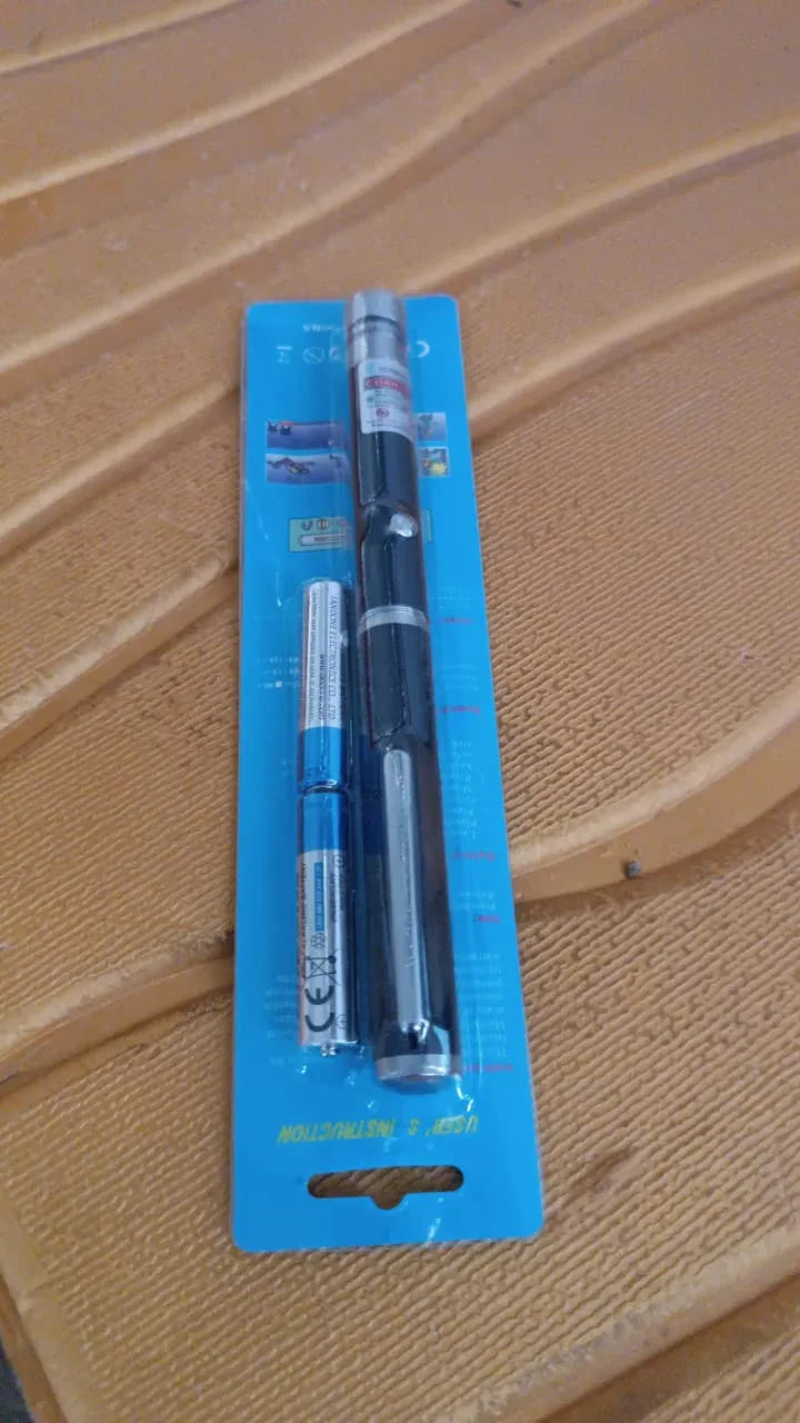 High-power Laser Pointer Pen With 2 Aa Batteries (1 Set) - Zidbik