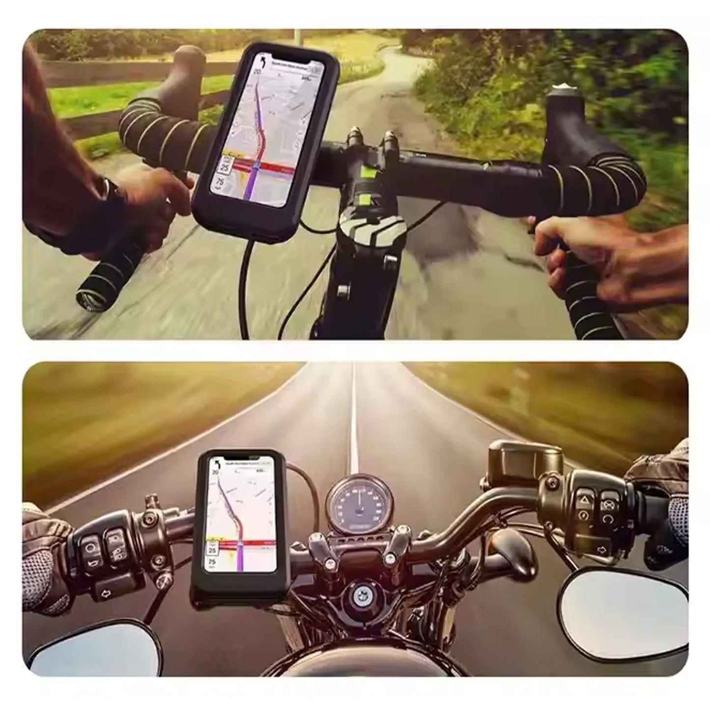 360 Rotation Bike Phone Mount Waterproof Cell Phone Holder (1 Pc) - Zidbik