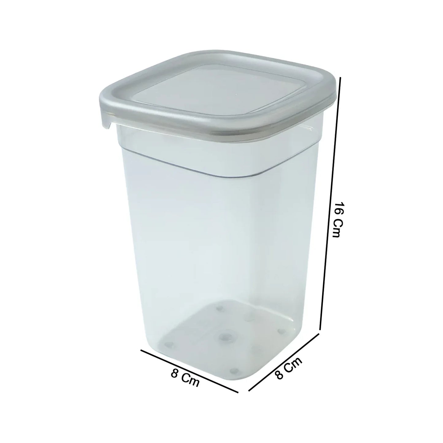 Plastic Multipurpose Kitchen Storage Fridge Container (1200 Ml 6 Pc) - Zidbik