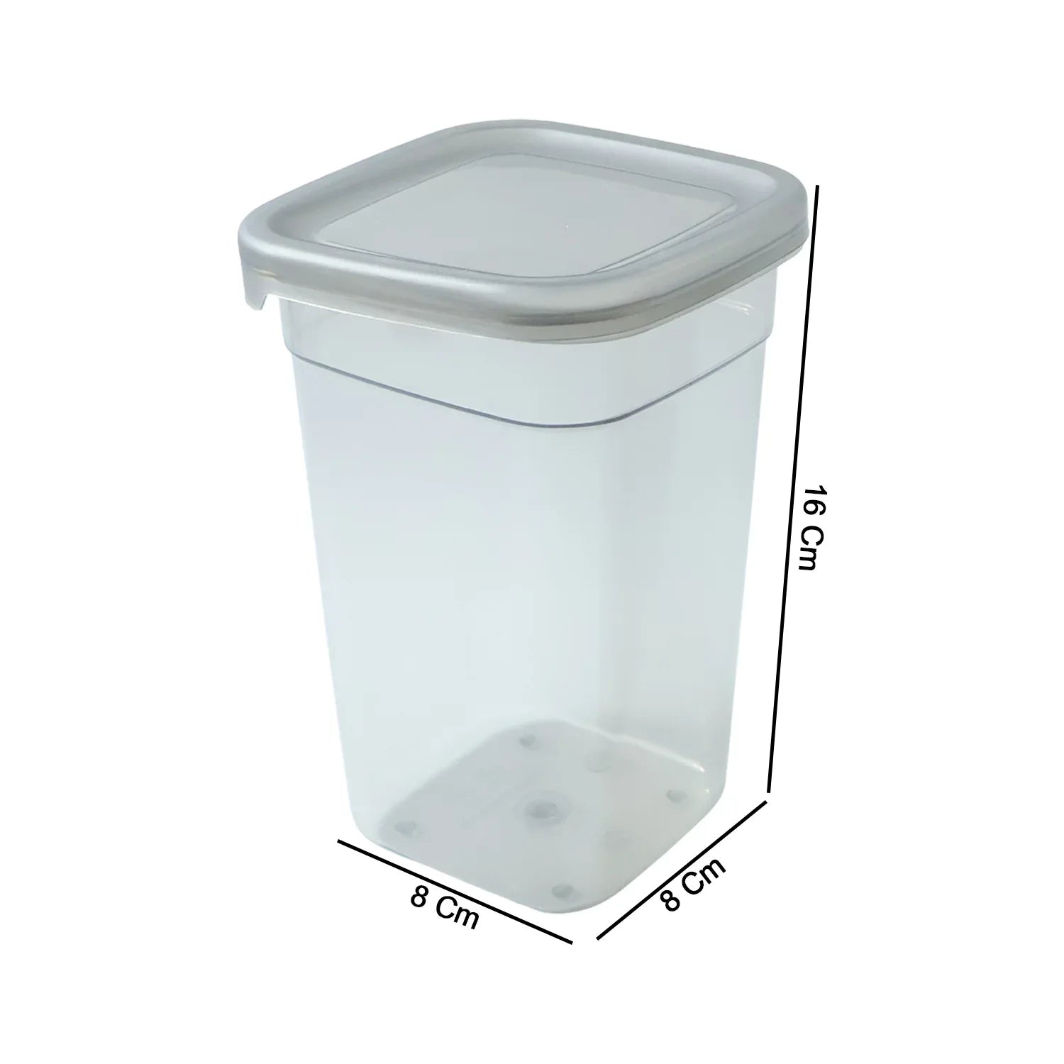 Plastic Multipurpose Kitchen Storage Fridge Container (1200 Ml 6 Pc) - Zidbik