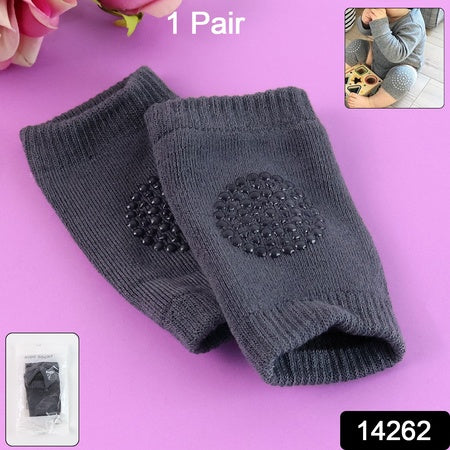 Dark Grey Toddler Wool Knit Leg Warmer (Knee Guard) - Zidbik