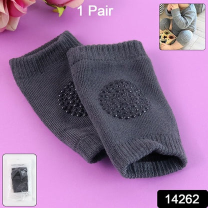 Dark Grey Toddler Wool Knit Leg Warmer (Knee Guard) - Zidbik