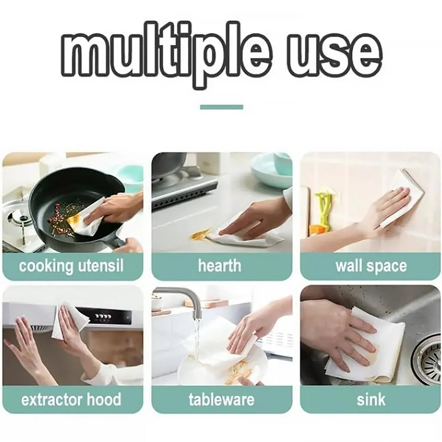 8220 Kitchen Cleaning Wipes  Strong Decontamination Kitchen Wipes  Disposable Kitchen Wet Wipes Household Cloth Towel For Removing Grease Stains And Cleaning Glass (Pack Of 80 Pcs) - Zidbik