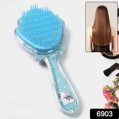 Cartoon Hair Brush Massage Shower Comb Blur Wet Salon (1 Pc ) - Zidbik