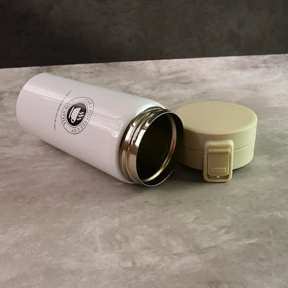 Stainless Steel Vacuum Insulated Coffee Flask With Flip Lock Lid (400ml 1 Pc) - Zidbik