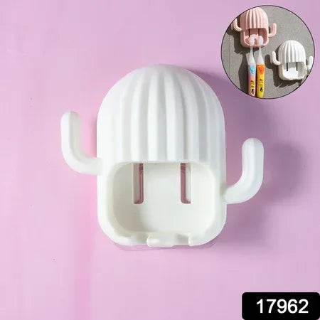 Wall Mounted Cactus-shape Toothbrush Holder (1 Pc) - Zidbik