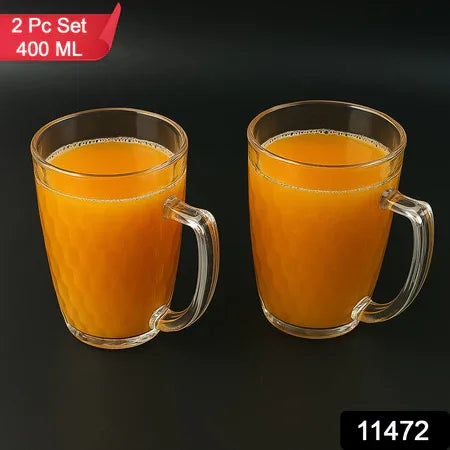 Apex Mocktail Mug Glass (2 Pc Set 400 Ml) - Zidbik