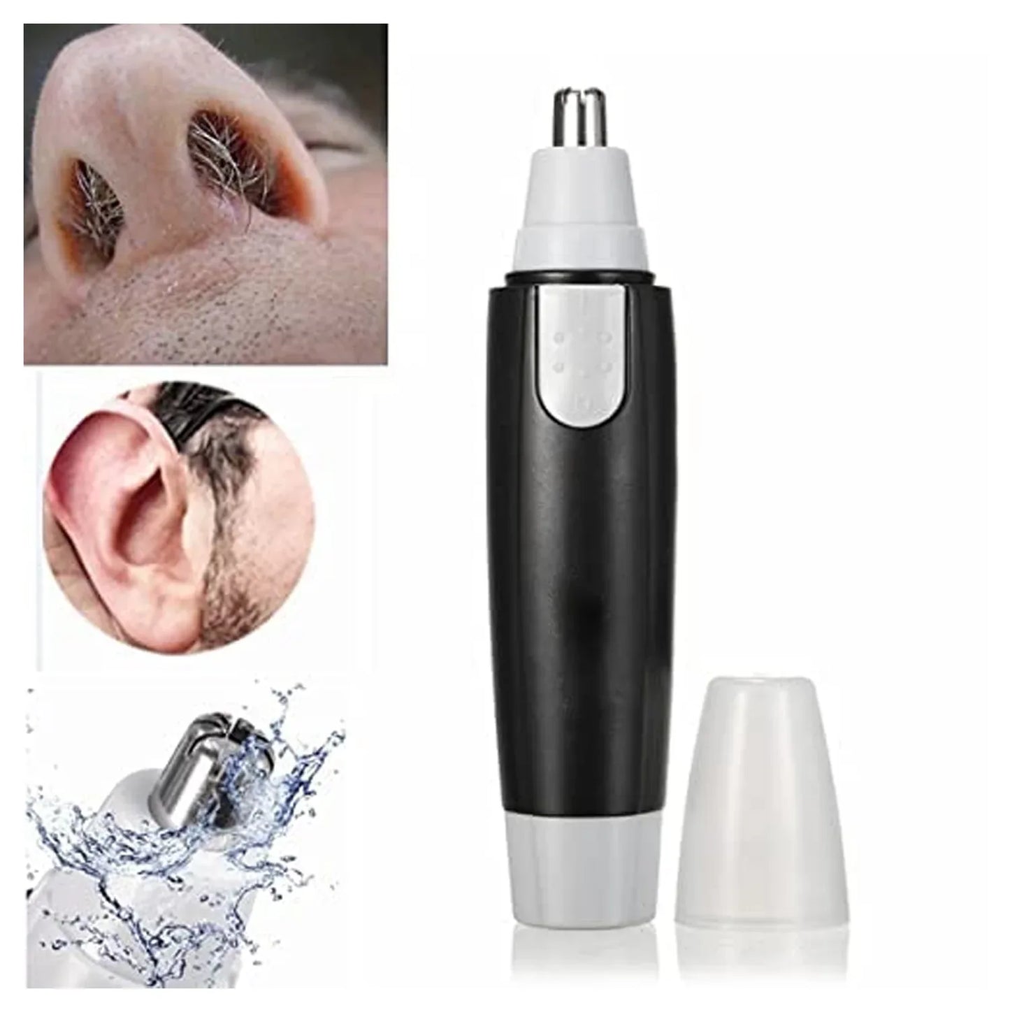 6003 Sharp New Ear And Nose Hair Trimmer Professional Heavy Duty Steel Nose Clipper Battery-operated. - Zidbik