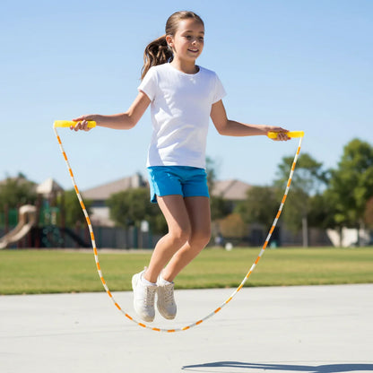 Yellow White Beaded Skipping Jump Rope (1 Set) - Zidbik