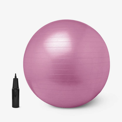 9091 Anti Burst 65 Cm Exercise Ball With Inflation Pump Non-slip Gym Ball For Yoga Pilates Core Training Exercises At Home And Gym- Suitable For Men And Women - Zidbik