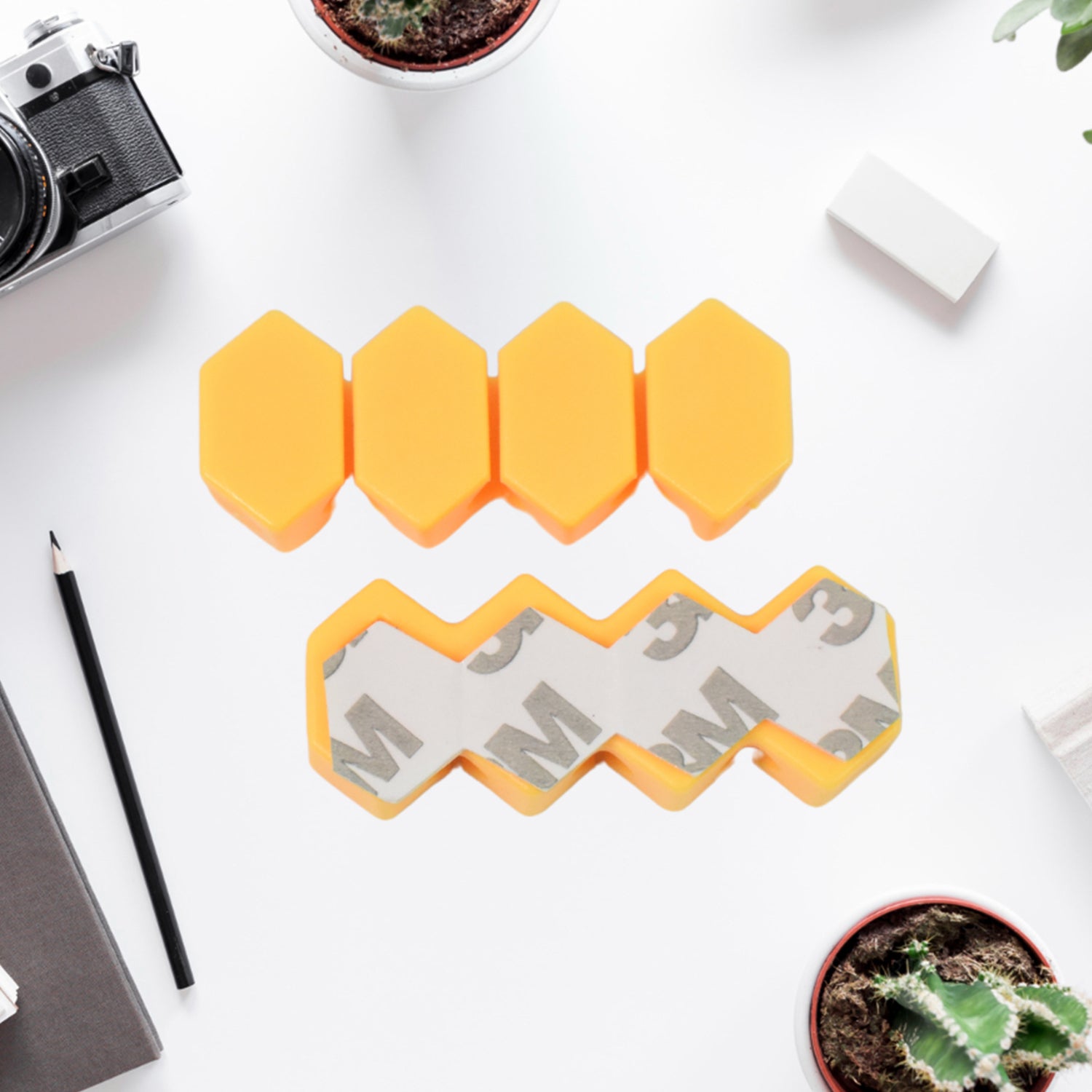 Self Adhesive Hooks For Cable Clips Desktop Cable Organizer (6 Pcs Set  Mix Design) - Zidbik