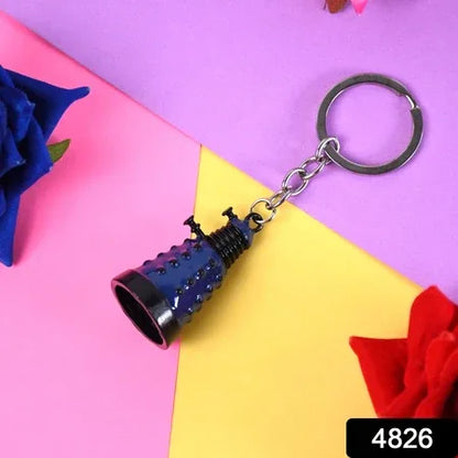Metal Keychain - Durable Stylish Accessory (1 Pc Mix Color) - Zidbik