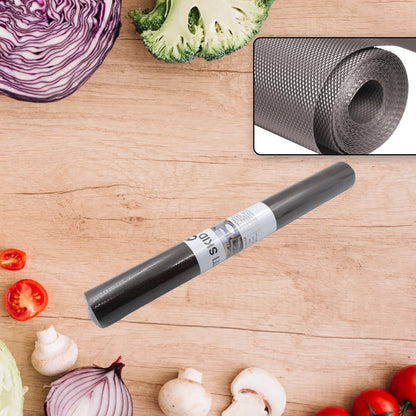 4104 Multipurpose Anti-slip Bathroom Kitchen Cabinet Drawer Shelf Mat Liner Sheets Roll Fridge Mat Table Mat Anti-slip Super Strong Placement Mat For Fridge Bathroom Kitchen Drawer Shelf Liner (45cmx3m) - Zidbik