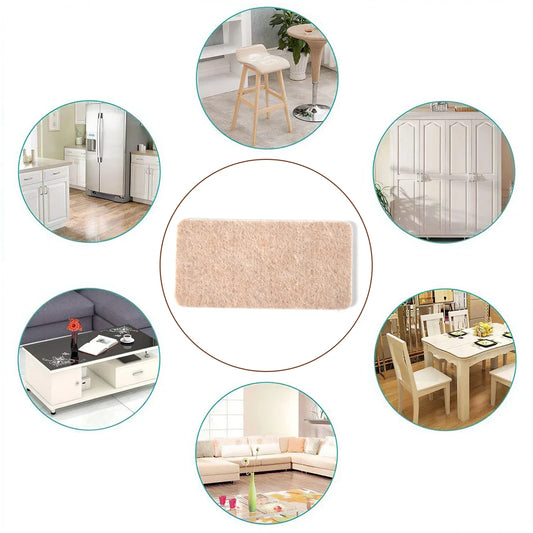 9134 Furniture Pad Square Felt Pads Floor Protector Pad For Home All Furniture Use (Pack Of 4 Pc) - Zidbik