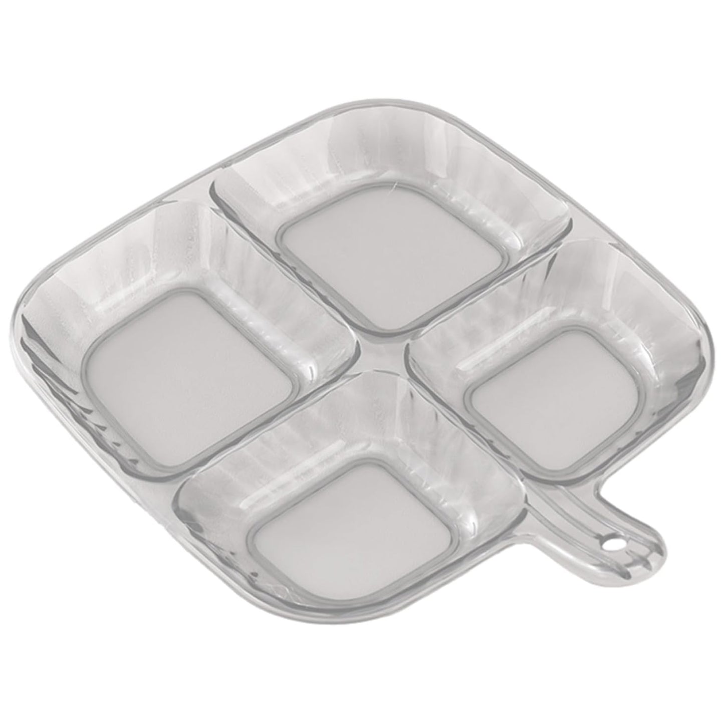 Plastic Kitchen Trays For Serving (4 Compartment  1 Pc) - Zidbik