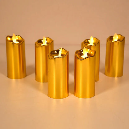 6563 Big Swinging Candle 12pcs For Wedding Decoration And Birthday Party - Zidbik