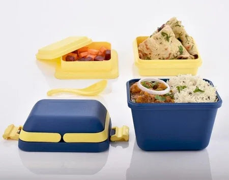 2144 Airtight Lunch Box With Handle Push Lock - Zidbik