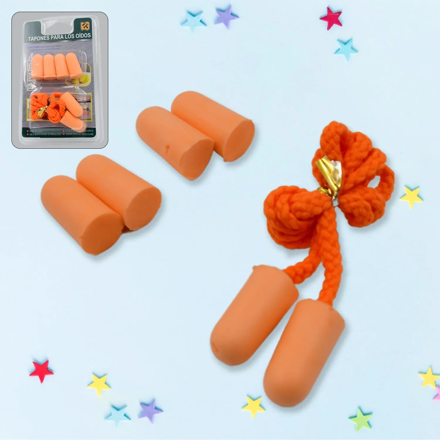 Earplugs Soft Foam Earplugs Sleeping Noise Cancelling For Hearing Protection (3 Pairs) - Zidbik