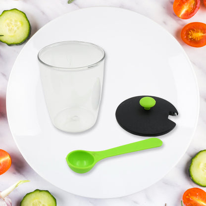 5582 Multipurpose 6 Piece Miracle Revolving Plastic Spice Container Rack With 6 Spoon Condiment Set Masala Rack Set Revolving Spice Rack Aachar Container Chutney Mukhwas Tray Masala Dining Spice Stand - Zidbik