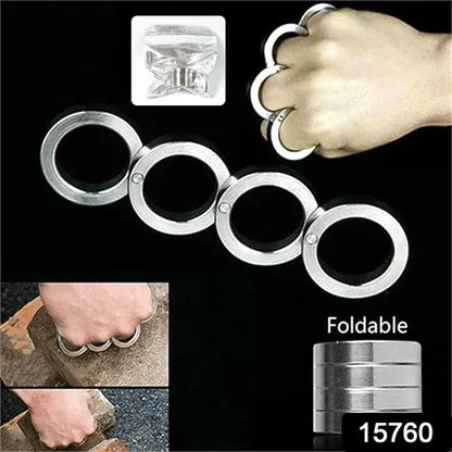 Portable 4 Finger Ring Unique Rotating Folding Ring (1 Set) - Zidbik