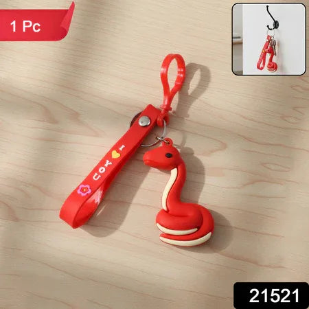 Cute Cartoon Snake Keychain (1 Pc) - Zidbik