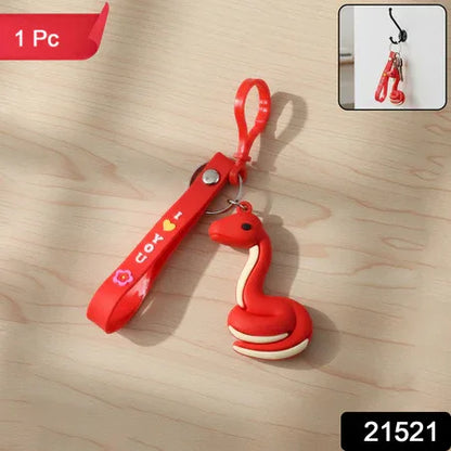 Cute Cartoon Snake Keychain (1 Pc) - Zidbik