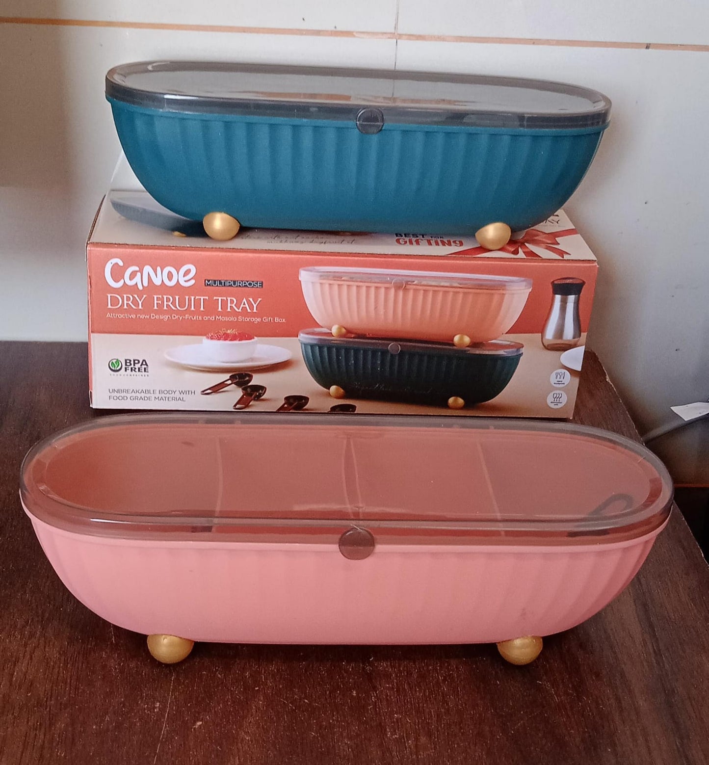 8255spice Bottle Spice Jar Durable Spice Seasoning Box Jar Food Grade Spoon Seasoning Case For Kitchen  Dry Fruit Tray (1 Pc) - Zidbik