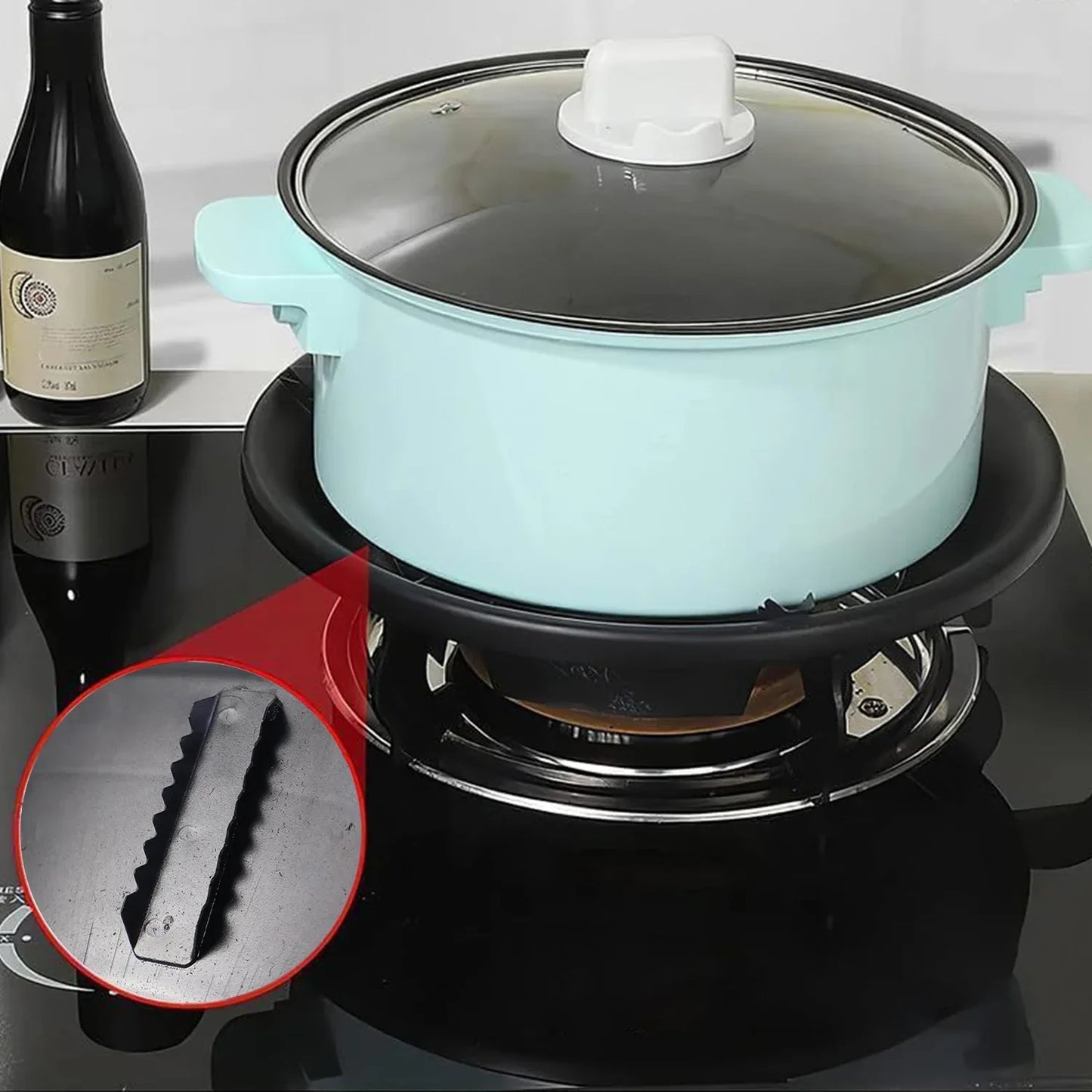 Gas Stove Flame Protector Ring (25 X 25 Cm 1 Pc) - Zidbik