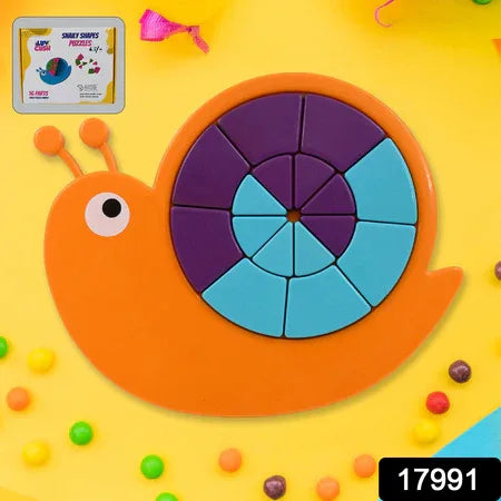 17991 Toys Snail Puzzle Kids Mini Travel Puzzle Games Pre School Toys Develops Motor Reasoning Skills Stem Educational Toy Birthday Gifts 3 - 6 Year Kids Brain Games For Kids Building Blocks For Kids (Mix Color) - Zidbik