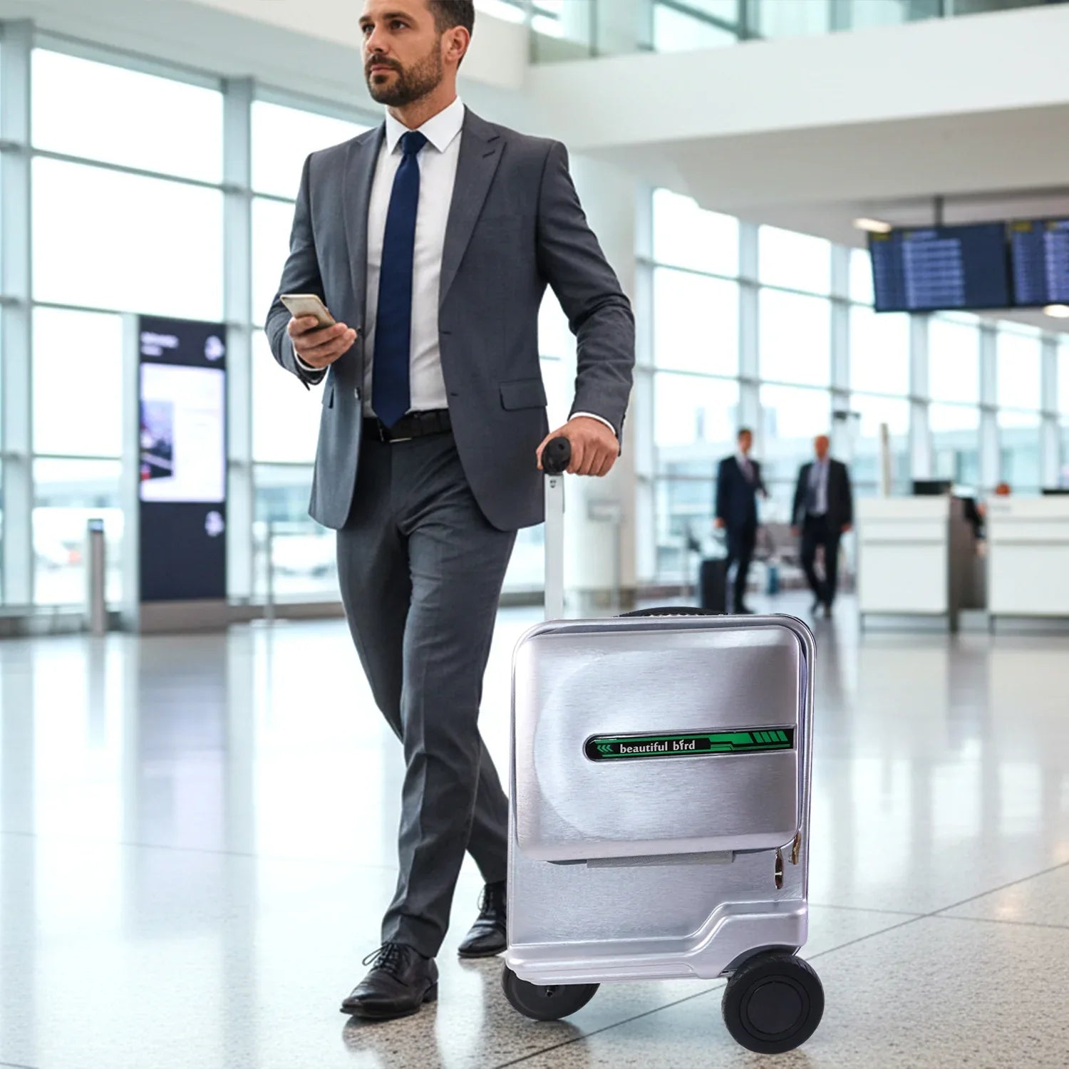 Electric Ride-on Scooter Travel Bag With Foldable Trolley (1 Pc) - Zidbik