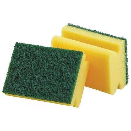 1421 Scrub Sponge 2 In 1 Pad For Kitchen Sink Bathroom Cleaning Scrubber - Zidbik