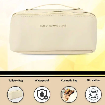 Premium Travel Makeup Toiletry Organizer Pouch With Zipper Handle(1 Pc) - Zidbik
