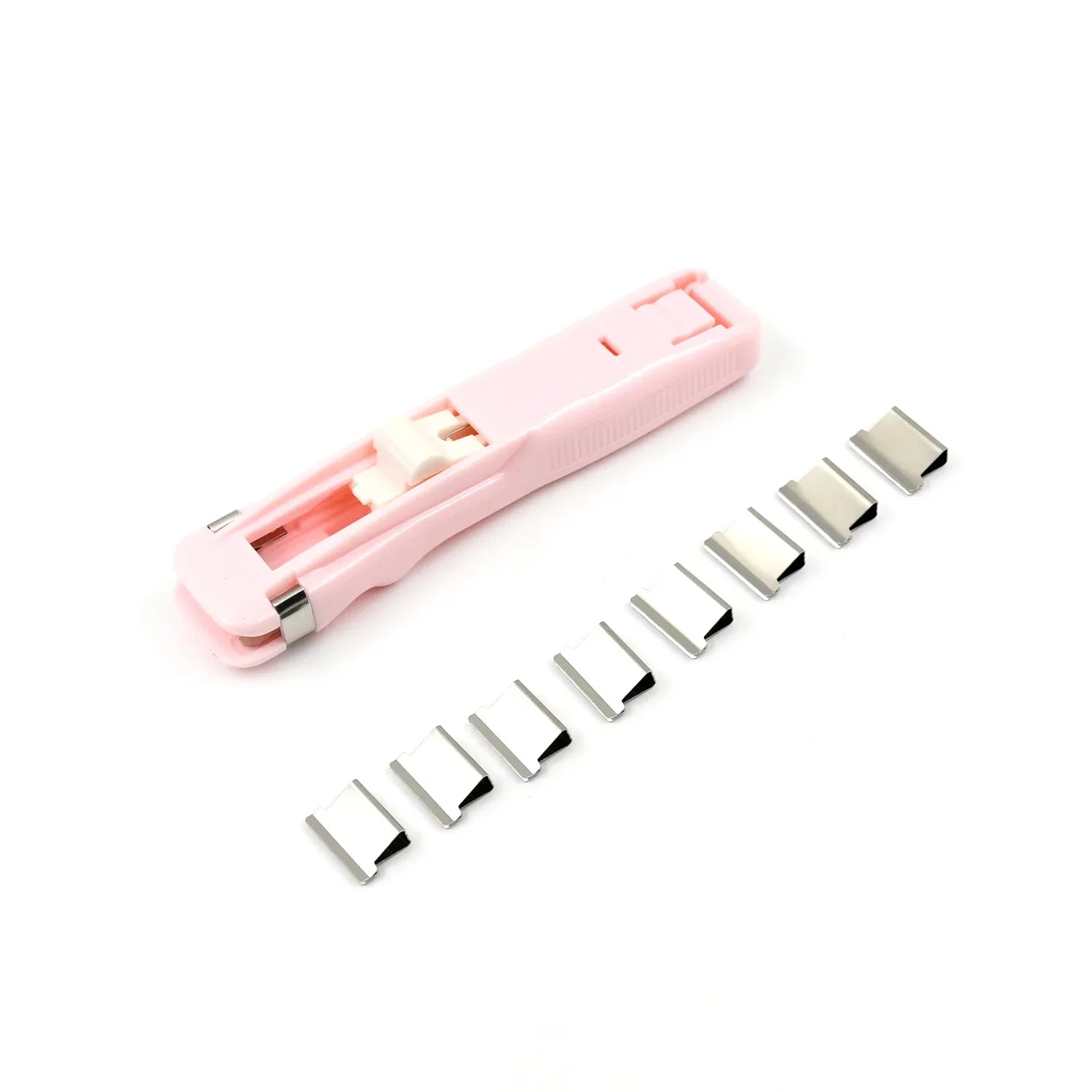 Portable Paper Clamp With 8 Pcs Clip Dispenser Handheld Paper Fast Clam (1 Set) - Zidbik