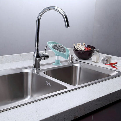 4831 Self Draining Soap Holder For Bathroom Leaf Shape Soap Dish Kitchen Soap Tray - Zidbik