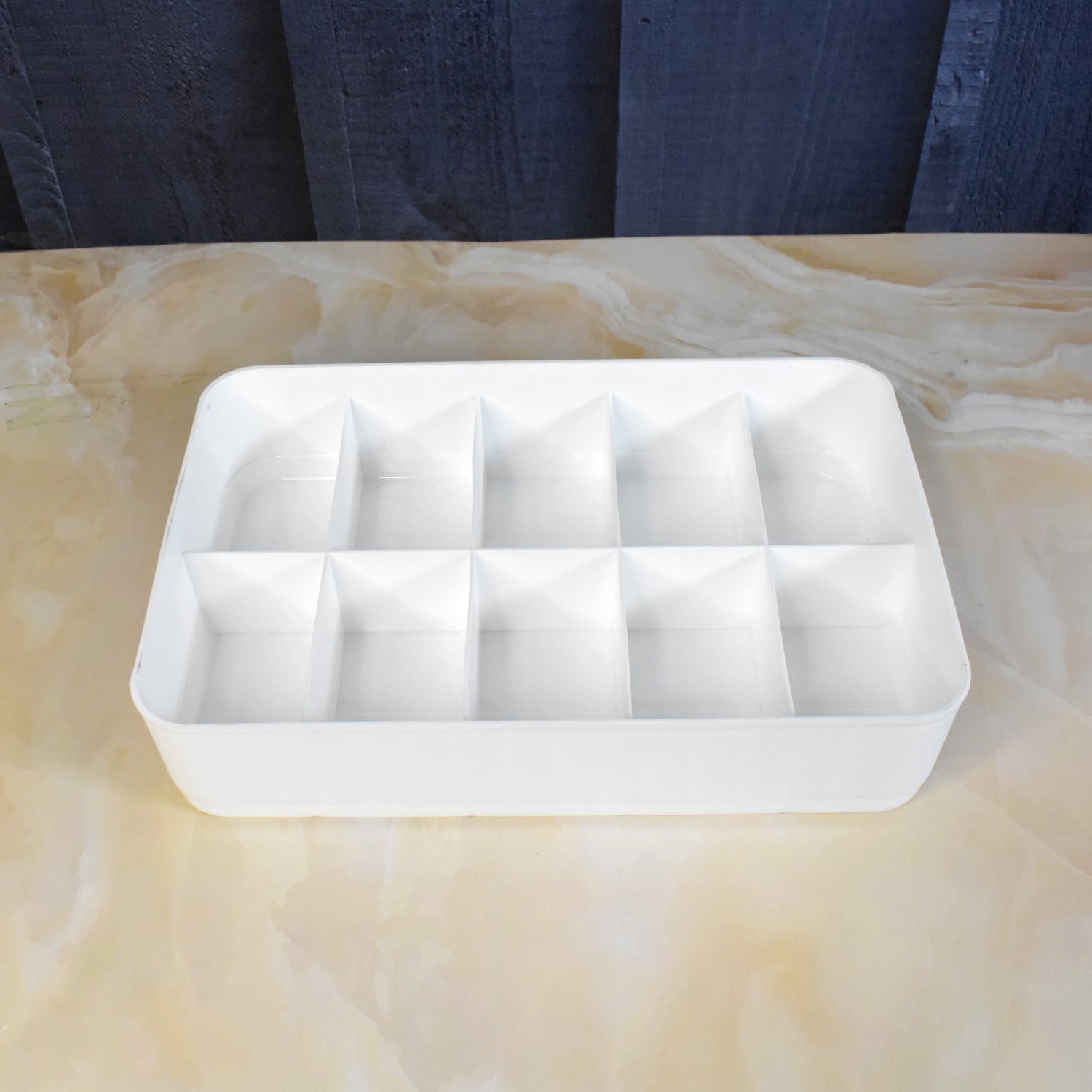 Multi-function Desktop Drawer Storage Box 10 Grid Underwear Socks Box (2 Pc Set) - Zidbik