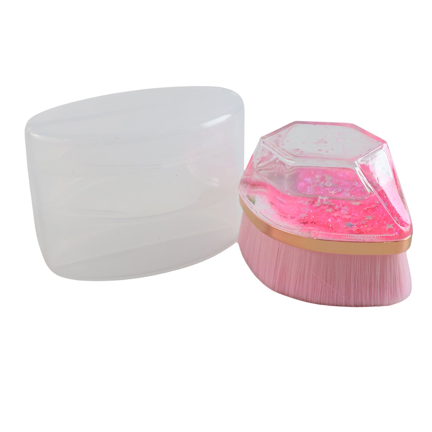 Glitter Cosmetic Brush With Starry Gel Base (1 Pc) - Zidbik