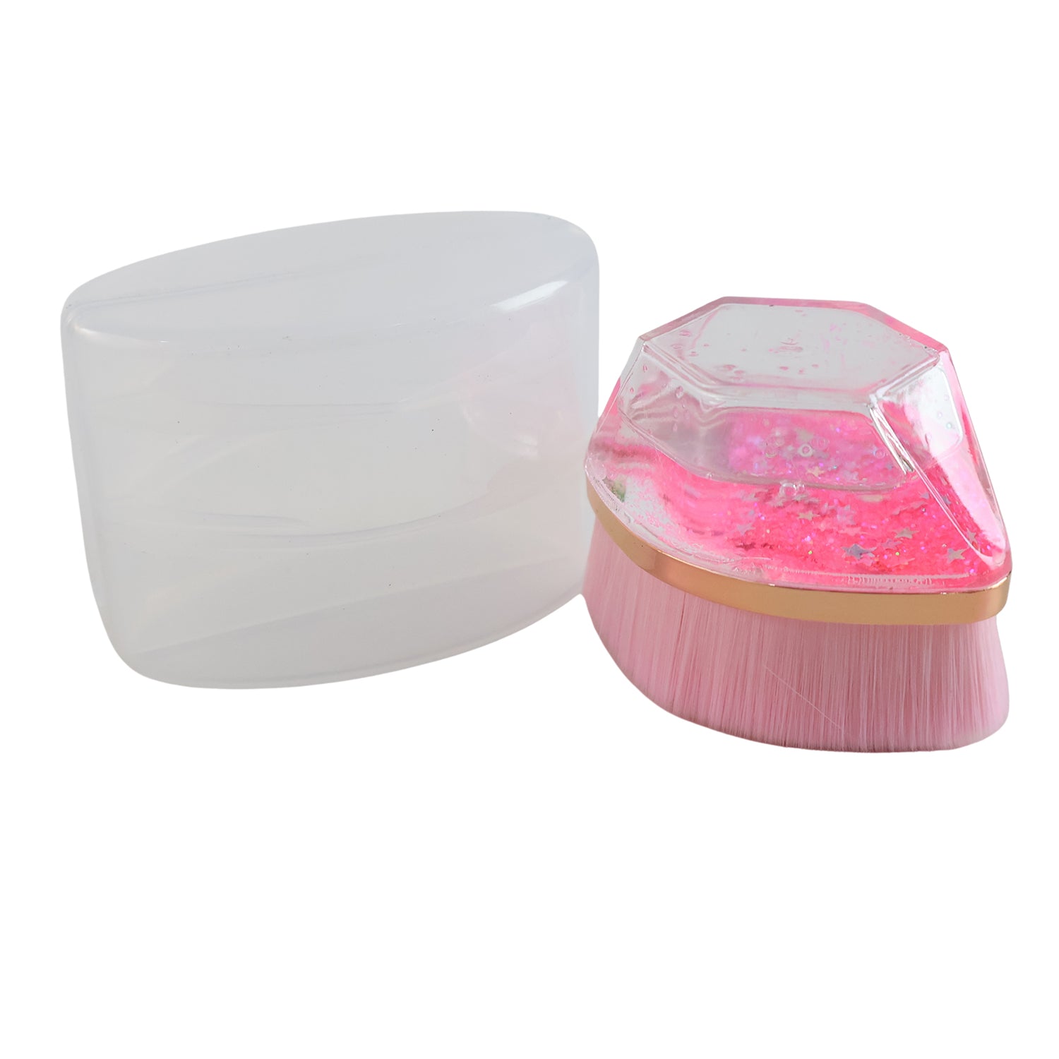 Glitter Cosmetic Brush With Starry Gel Base (1 Pc) - Zidbik