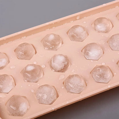 Durable Plastic Ice Cube Tray (1 Pc) - Zidbik