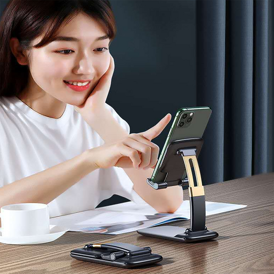 1286 Phone Holder For Table Foldable Universal Mobile Stand For Desk - Zidbik