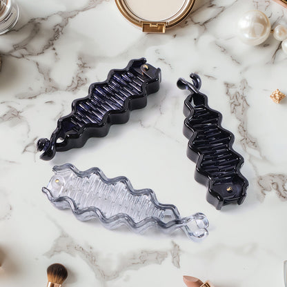 Plastic Hair Claw Clips Strong Clips (12 Pc  Mix Color) Hair Accessories - Zidbik