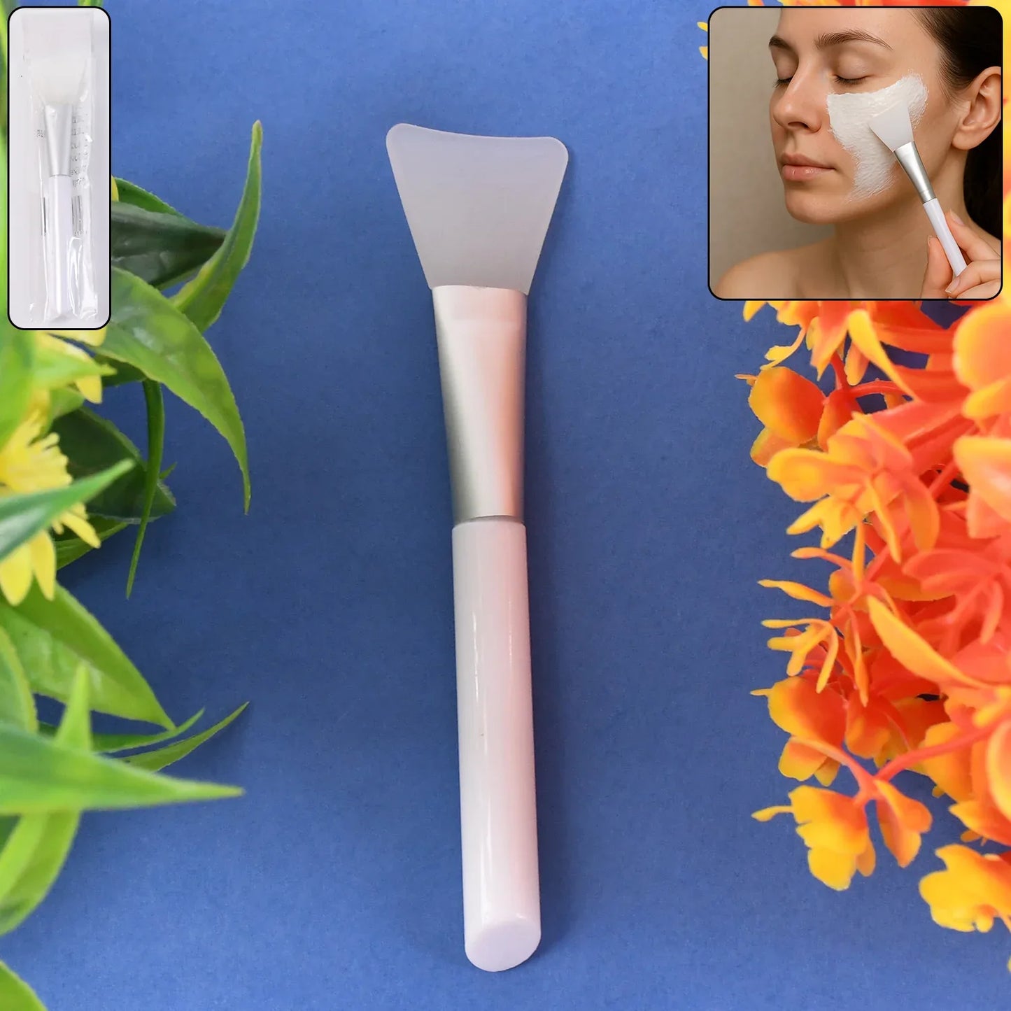 Silicone Face Mask Applicator Brush (1 Pc) - Zidbik