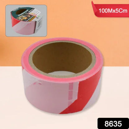Safety Warning Tape Construction Barrier Tape Non-adhesive (100mx5cm) - Zidbik